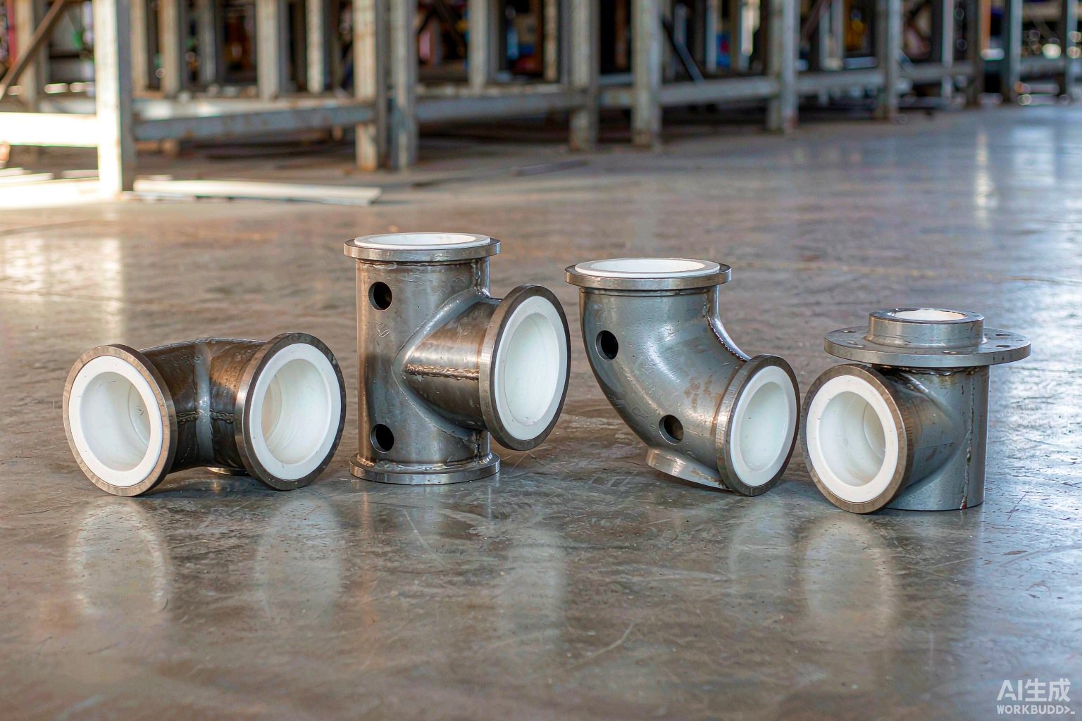 PTFE lined elbow tee reducer set